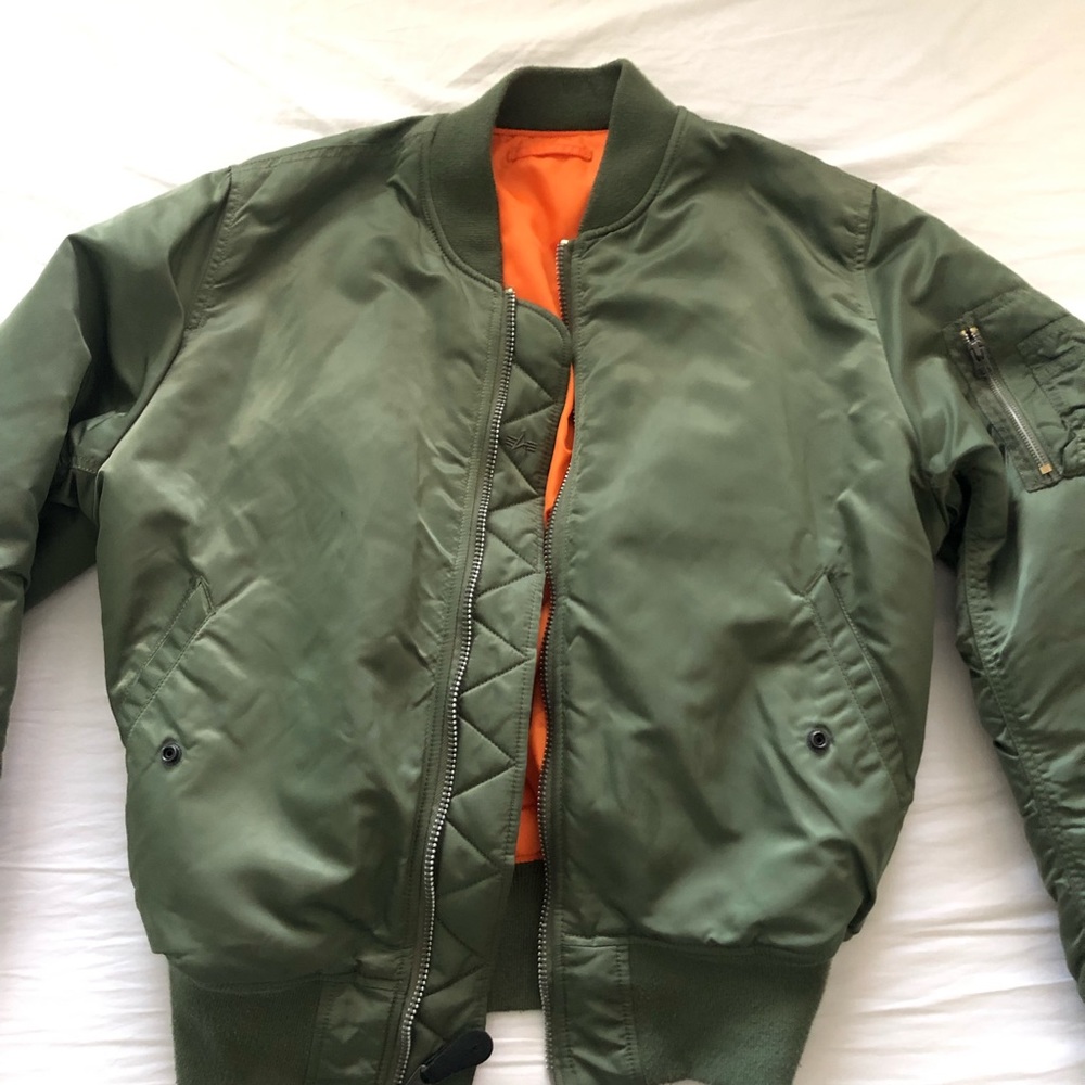 Alpha Industries MA-1 Sage Green Bomber Jacket